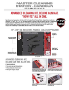 Набор с ковриком для чистки пистолета Real Avid MASTER CLEANING STATION ™ – HANDGUN AVMCS-P Стандартний - изображение 8