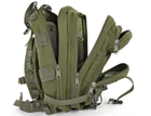 Тактический штурмовой военный рюкзак на 43-45 Traum литров зеленый - изображение 2
