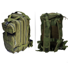 Тактический штурмовой военный рюкзак на 23-25 литров Traum зеленый - изображение 3