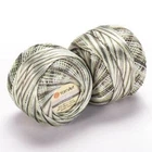 Турецька літня пряжа для в'язання YarnArt Tulip (туліп) 451 зелений меланж