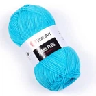 Турецкая пряжа для вязания YarnArt Jeans Plus (джинс плюс) полухлопок толстая пряжа 33 бирюза