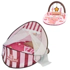 Манеж для немовляти музичний 2 в 1 Tiibaby 66526A C з розвиваючим килимком Червоний (66527A-RT)