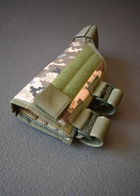 Щока на приклад зброї регульована BB2, накладка підщічник на приклад АК, гвинтівки, рушниці з панелями під патронташ Піксель - зображення 3