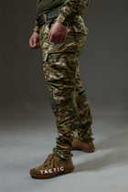 Військові штани Tactic CORD Ріп-стоп, (тактичні штани з наколінниками) мультикам 46 - зображення 6