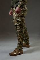 Військові штани Tactic CORD Ріп-стоп, (тактичні штани з наколінниками) мультикам 50 - зображення 6