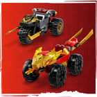 Zestaw klocków LEGO Ninjago Bitwa samochodowo-motocyklowa między Kaiem a Rasem 103 elementy (71789) - obraz 6