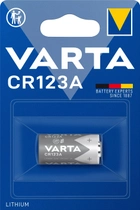 Батарейка Varta CR 123A BLI 1 Lithium (06205301401) (4008496537280) - зображення 1
