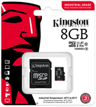 Kingston microSDHC 8GB Industrial Class 10 UHS-I V30 A1 + adapter SD (SDCIT2/8GB) - obraz 3