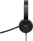 Słuchawki stereofoniczny zestaw słuchawkowy USB Lenovo 100 (4XD0X88524) - obraz 2