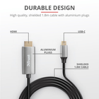 Адаптер Trust Calyx USB-C to HDMI Adapter Cable (tr23332) - зображення 9