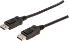 Кабель Digitus Assmann DisplayPort (AM/AM) 1 м Black (AK-340103-010-S) - зображення 1