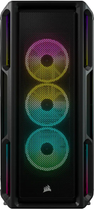 Obudowa ze szkła hartowanego Corsair iCUE 5000T RGB bez zasilacza, czarna (CC-9011230-WW) - obraz 2