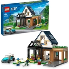 Zestaw klocków LEGO City Domek rodzinny i samochód elektryczny 462 elementy (60398) - obraz 9