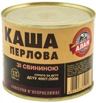 Каша перловая со свининой Алан 525 г (4823036502067)