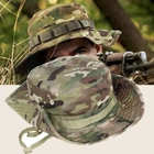 Панама защитная шляпа тактическая для ЗСУ, охоты, рибалки Мультикам - изображение 5