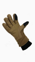 Тактические зимние перчатки на меху койот M - изображение 2