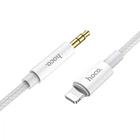 Аудіокабель HOCO AUX Lightning UPA19 Білий Lightning - 3.5 мм 1 м PVC (13018)