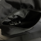 Универсальная сумка тактическая нагрудная, сумка с кобурой из плотной ткани на липучках через плечо Черная - изображение 4