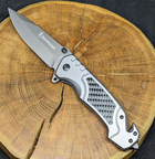 Туристический нож складной для рыбалки и охоты Browning нож с стропорезом и стеклобоем FA68 - изображение 4