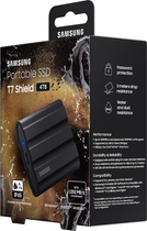 Samsung Portable SSD T7 Shield 4Tb USB 3.2 Type-C Black (MU-PE4T0S/EU) - зображення 12