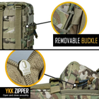 Сумка для тактичного жилета-рюкзака IDOGEAR BG3530 MOLLE 3 л преміум якість армії США Мультикам - зображення 5