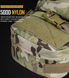 Сумка для тактичного жилета-рюкзака IDOGEAR BG3530 MOLLE 3 л преміум якість армії США Мультикам - зображення 11