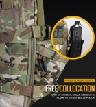 Сумка для тактичного жилета-рюкзака IDOGEAR BG3530 MOLLE 3 л преміум якість армії США Мультикам - зображення 14