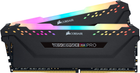Оперативна пам'ять Corsair DDR4-3200 16384MB PC4-25600 (Kit of 2x8192) Vengeance RGB Pro Black (CMW16GX4M2C3200C16) - зображення 1