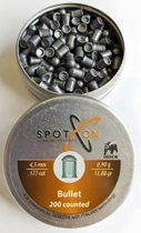 Пули Spoton Bullet 4.5 мм, 0.90 г, 200 шт/пчк - изображение 1