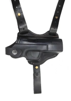 Кобура оперативная Glock 17 формованная кожа, чёрная - изображение 1