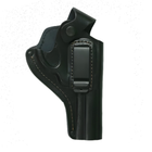 Кобура поясная Револьвер 3 формованная с клипсой (кожа, чёрная) - изображение 3