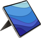 Обкладинка-клавіатура Logitech Combo Touch для Apple iPad Pro 12.9" 5th Gen Sand (920-010222) - зображення 4
