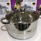 Кастрюля с крышкой Benson BN-217 на 1.8 л из нержавеющей стали