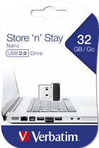 Dysk Verbatim Store 'n' Stay NANO USB 32 GB, czarny (98130) - obraz 3