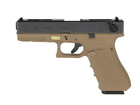 Пістолет Glock 18C Gen4. WE Metal Tan Green Gas - зображення 1