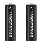 Акумулятор Ni-MH AA Esperanza EZA105 2600 mAh у блістері 2шт Чорний
