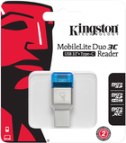 Czytnik kart Kingston MobileLite Duo 3C USB 3.0 typu A/C (FCR-ML3C) - obraz 3