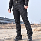 Штаны Карго мужские, тактические Рип-Стоп, военные демисезонные, размер L, цвет черный Код 69-0033 - изображение 1