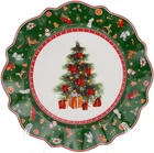 Тарелка Christmas Tree 20.5см десертная зеленая
