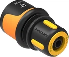 Коннектор для шланга Fiskars 9 мм (3/8") с аквастоп (1027078)