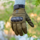 Тактичні рукавички довгопалі (закриті, з пальцями) з гербом какі XL - зображення 8