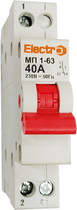Перемикач навантаження ElectrO І-0-ІІ МП1-63 1P 40 А (MP63140)