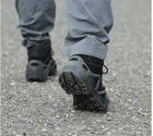 Тактичні водостійкі шкіряні бойові черевики 42 розмір Чорний (Alop) - зображення 10