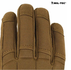 Перчатки мужские Mil-Tec размер L регулируемые для правоохранительных органов водонепроницаемые и прочные Койот - изображение 6