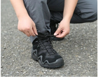 Тактичні водостійкі шкіряні бойові черевики 40 розмір Чорний (Alop) - зображення 8