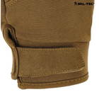 Рукавички чоловічі Mil-Tec розмір 2XL для стрільби та важких умов з TPR захистом з регулюванням розміру на липучці Койот - зображення 8