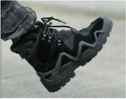 Тактичні водостійкі шкіряні бойові черевики 41 розмір Чорний (Alop) - зображення 3