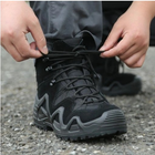 Тактичні водостійкі шкіряні бойові черевики 45 розмір Чорний (Alop) - изображение 4