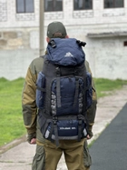 Рюкзак туристичний на 90 л. Tactic військовий рюкзак без каркасу колір Синій Tur90-blue - зображення 2