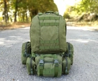 Тактичний рюкзак Tactic рюкзак з підсумками на 55 л. штурмовий рюкзак Олива 1004-olive - зображення 1